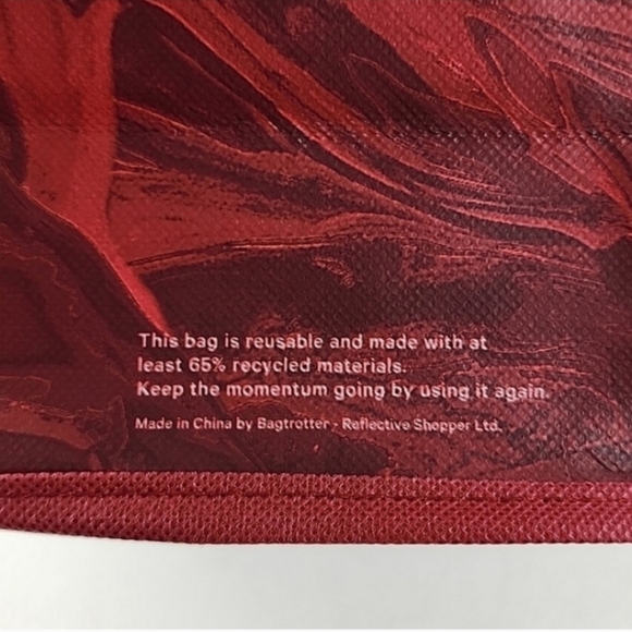 Lululemon 5 Reusable Collectible Carryall Totes White Red Beige Burgundy Olympic - Picture 14 of 16